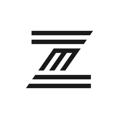 Foto op Aluminium Letter ZM initial logo template © logojos