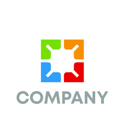 abstract square logo