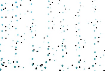 Light BLUE vector backdrop with lines, circles, rhombus.