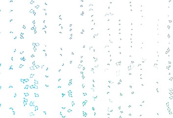 Light Blue, Green vector texture with musical notes.