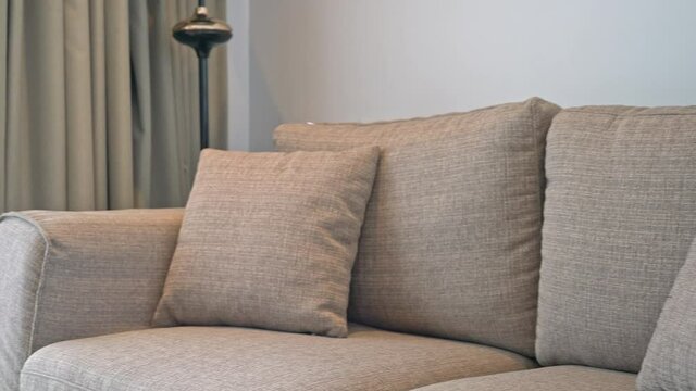 pillow decoration on sofa in living room
