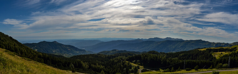 Fototapeta premium Northern Apennines of Modena - An overview from Monte Cimone