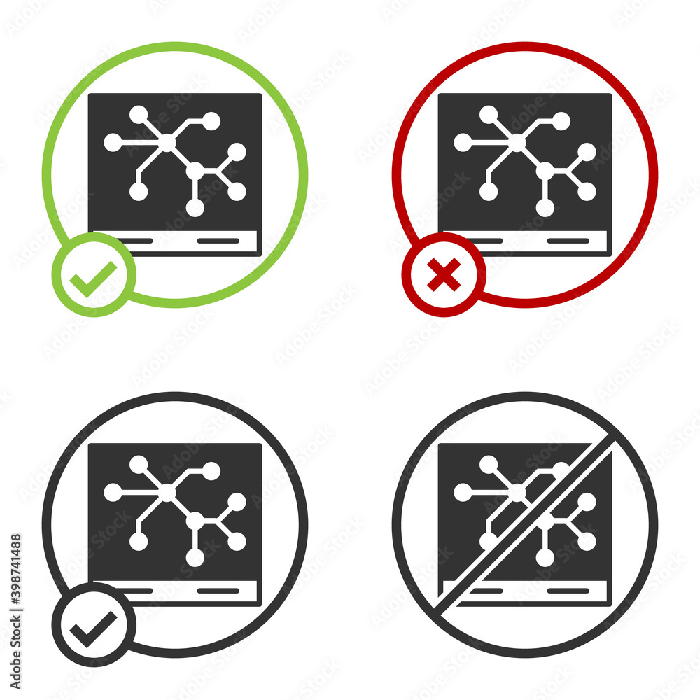 Poster black railway map icon isolated on white background. circle button. vector.