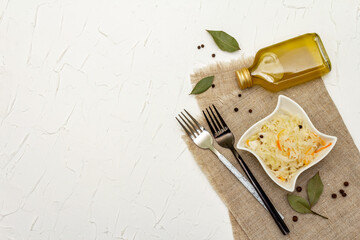 Homemade sauerkraut village fermented cabbage