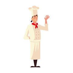 young male chef worker occupation restaurant