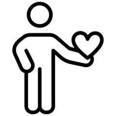 Health insurance icon line vector