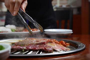 Korean cuisine : barbecue grill