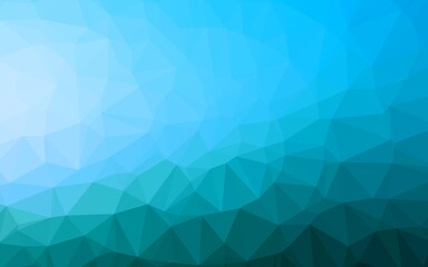 Fototapeta na wymiar Light BLUE vector abstract mosaic background. Colorful abstract illustration with gradient. Completely new design for your business.