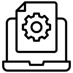 File setting vector on white background 