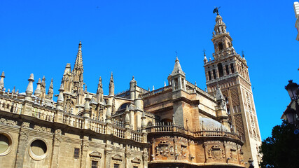 Fototapeta premium The Cathedral of Saint Mary of the See in Seville - Andalusia, Spain
