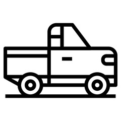 Line logistics delivery truck vector design 