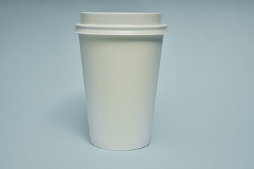 Paper cup. Recycling. Eco-friendly disposable tableware. Eco dishes