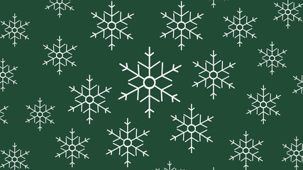 Pattern of minimal snowflakes. Winter wallpaper.