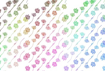 Light Multicolor, Rainbow vector doodle layout.