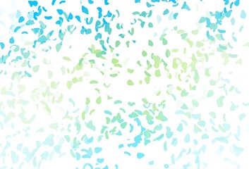 Light blue, yellow vector pattern with chaotic shapes.