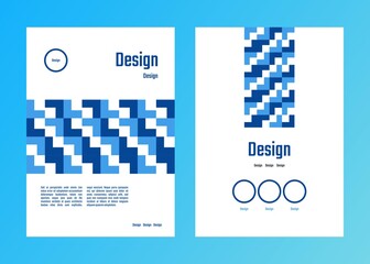 Abstract geometric template pattern, suitable and editable for book cover, poster, magazine, leaflet. Vector