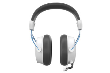 3D rendering of gaming headphones with microphone for cloud gaming and streaming
