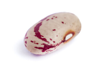 Close-up pinto beans isolated on white background