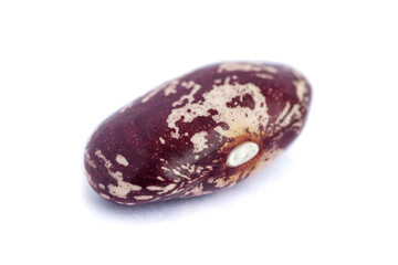 Close-up pinto beans isolated on white background