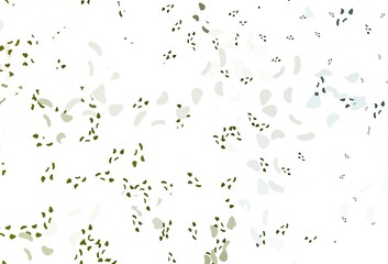 Light green, yellow vector texture with random forms.