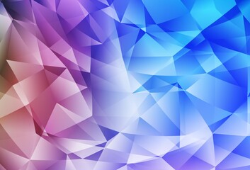 Obraz premium Light Blue, Red vector polygonal template.