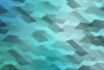 Obraz premium Light Green vector background in polygonal style.