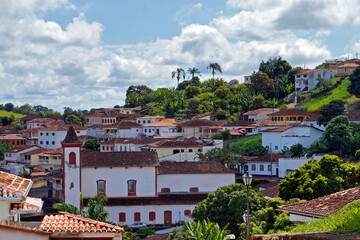 Fototapeta na wymiar Partial view of Serro, historical city in Minas Gerais, Brazil
