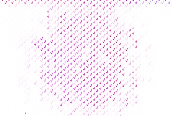 Light Purple, Pink vector texture with bent lines.