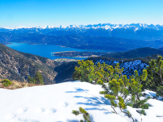 Winterwandern auf den Heimgarten (Bayern)