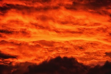fire background dramatic red sky