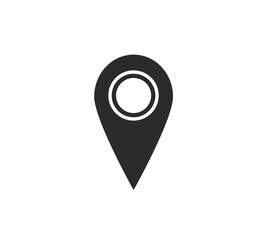 Map pointer, GPS location symbol, map marker of place
