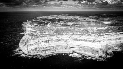Wonderful coast line of Gozo Malta from above - aerial photography