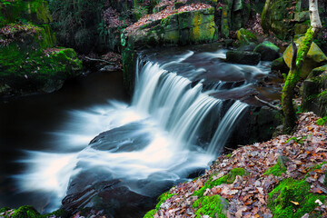 Tiger Clough waterfall in the forest