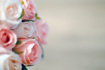 bouquet of pink roses