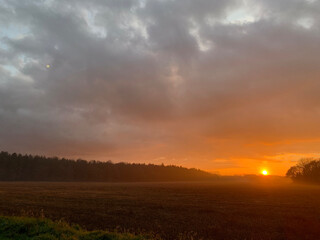 sunset over Norfolk 