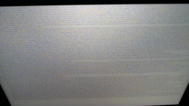 Front end web develop. Css and Html code in laptop screen. Web design concept.