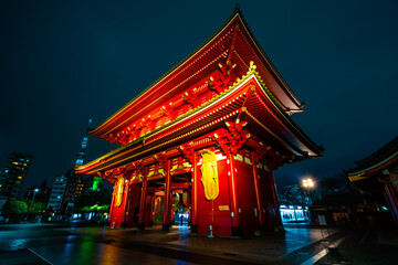 Fototapeta na wymiar Sensoji-ji Temple in Asakusa in Toyko, Japan