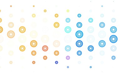 Light Blue, Yellow vector layout with circle shapes.