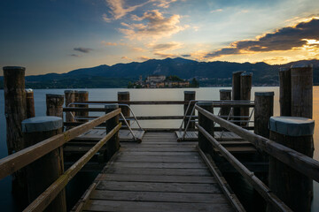 Obraz premium Isola di San Giulio vista da Orta 