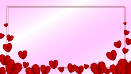 EPS10 vector background with fluttering hearts. Perfect for Valentine's Day or greeting cards. Put your own text.