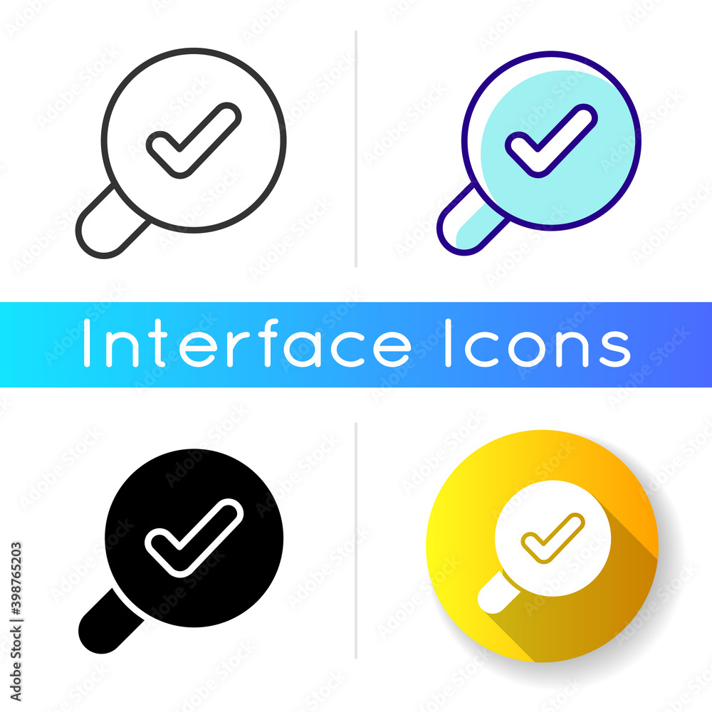 Aufkleber search icon. finding different data using keywords. help user to navigate within different content i