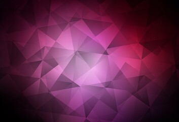 Fototapeta premium Dark Pink vector abstract mosaic backdrop.