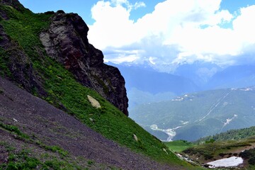 landscape with mountains