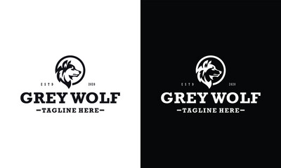 Modern professional wolf logo for a sport team
