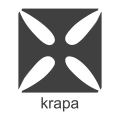 vector icon with african adinkra symbol  Krapa