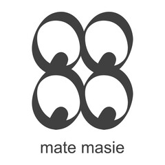 vector icon with african adinkra symbol Mate Masie