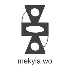 vector icon with african adinkra symbol Mekyia Wo