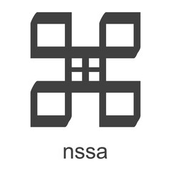 vector icon with african adinkra symbol Nsaa
