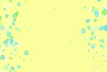 Light Green, Red vector texture with abstract forms.