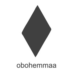 vector icon with african adinkra symbol Obohemmaa